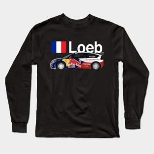 WRC CAR CITROEN Loeb C4 Sébastien winning Citroën C4 2008 Long Sleeve T-Shirt